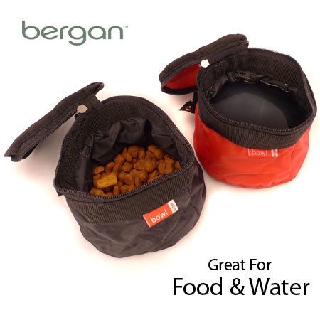 Bergan - Zip Up Pet Travel Bowls 2 Pack