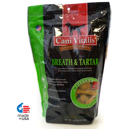 Cani Vitalis Natural Functional Cookie - Breath & Tartar - 16oz