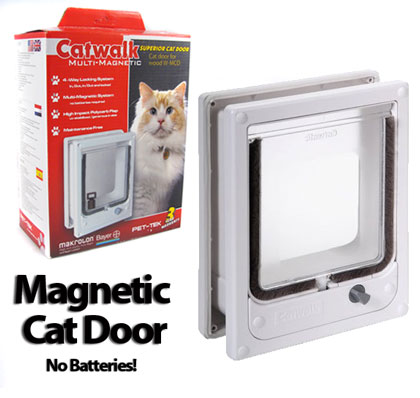 CatWalk Wood Fitting Magnetic Cat Door