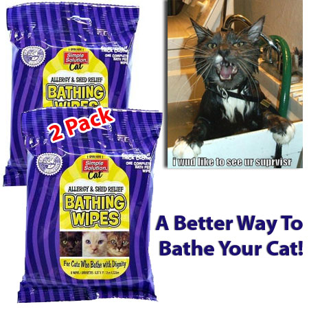 Simple Solutions Calming Cat Wipes 2 Pack