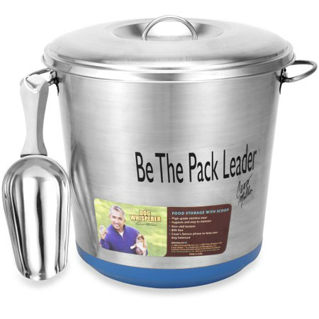 Cesar Millan Dog Whisperer� Signature Stainless Steel Storage Bucket and Scoop Set