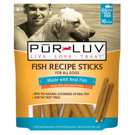 Pur Luv Fish Recipe Sticks - Made With Real Fish 10 Pack Pur Luv Fish Recipe Sticks - Made With Real Fish 10 Pack