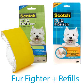 Scotch- Fur Fighter Hair Removal Tool Combo Pack- Take The FUR Out Of Your FURniture! 