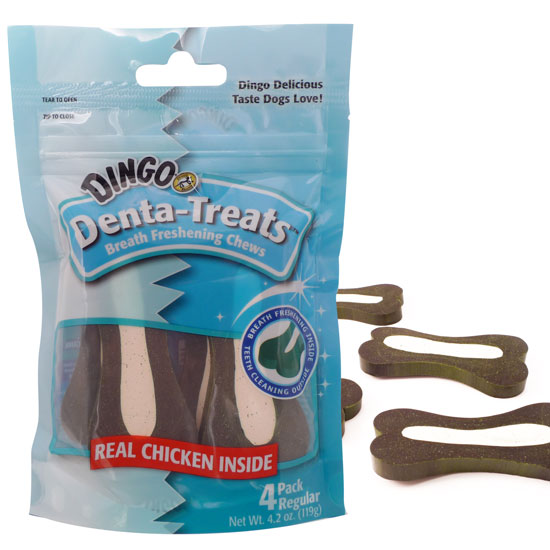 3 Bags of Dingo Denta Treats with Real Chicken 3 Bags of Dingo Denta Treats with Real Chicken