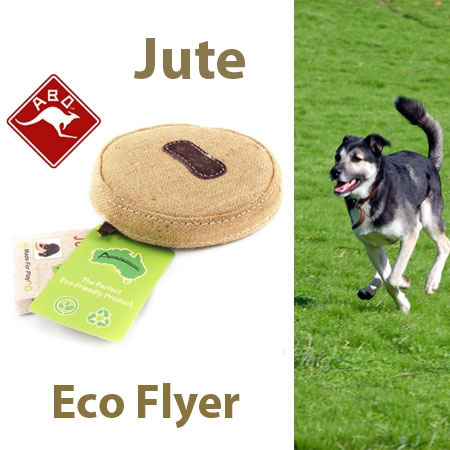 ABO Eco Flier Natural Jute Dog Toy