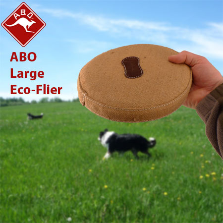 ABO Large Eco Flier Natural Jute Dog Toy