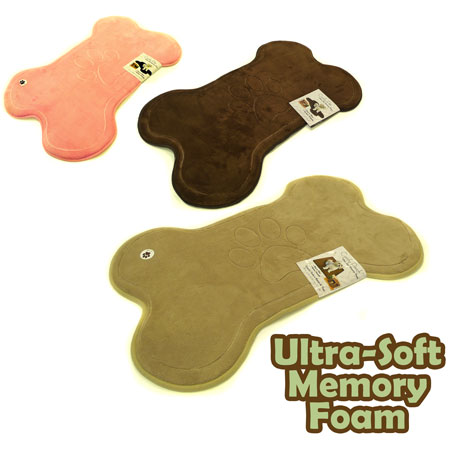 Comfy Pooch Luxurious Memory Foam Mat - Available In Brown, Tan And Pink