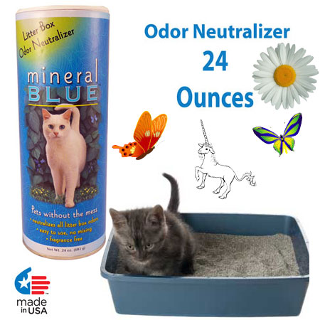 Mineral Blue Premium Litter Box Odor Neutralizer - 24 Ounces!