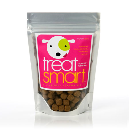 Lincoln Bark Treat Smart Chia Dog Treats - Salmon -  Recipe 6oz