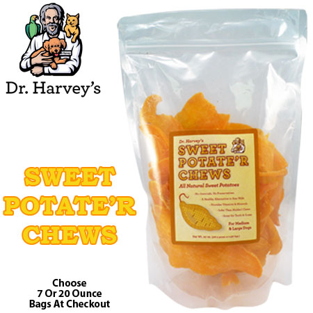 Dr. Harvey's Sweet Potate'r Chews - An All Natural Treat Dogs Love