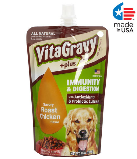 VitaGravy - Roast Chicken Flavor Gravy For Dog Food - 16 Servings!